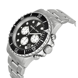 Michael Kors Everest Chronograph Black Dial Silver Steel Strap Watch For Men - MK8256 Authentic Buy Shop Now