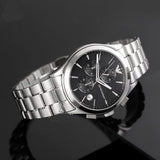 Emporio Armani Paolo Chronograph Black Dial Silver Steel Strap Watch For Men - AR11602 Authentic Buy Shop Now