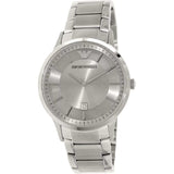 Emporio Armani Classic Quartz Silver Dial Silver Steel Strap Watch For Men - AR2478 Authentic Buy Shop Now