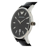 Emporio Armani Renato Black Dial Leather Strap Watch For Men - AR2411 Authentic Buy Shop Now