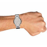 Emporio Armani Renato Chronograph White Dial Silver Steel Strap Watch for Women - AR2459 Authentic Buy Shop Now