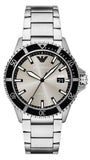 Emporio Armani World Explorer Silver Dial Silver Steel Strap Watch for Men - AR11683 Authentic Buy Shop Now