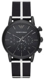 Emporio Armani Classic Black Dial Black Leather Strap Watch For Men - AR1860 Authentic Buy Shop Now