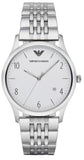 Emporio Armani Classic Silver Dial Silver Steel Strap Watch For Men - AR1867 Authentic Buy Shop Now