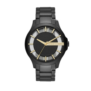 Armani Exchange Hampton Chronograph Black Dial Black Steel Strap Watch For Men - AX2192 Authentic Buy Shop Now
