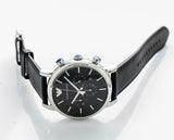 Emporio Armani Dress Analog Black Dial Black Leather Strap Watch For Men - AR8029 Authentic Buy Shop Now