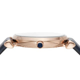 Emporio Armani Gianni T-Bar Quartz Blue Dial Blue Leather Strap Watch for Women - AR11424 Authentic Buy Shop Now