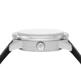Emporio Armani Renato Chronograph Automatic Black Dial Black Leather Strap Watch For Men - AR60051 Authentic Buy Shop Now