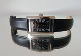 Emporio Armani Classic Black Dial Black Leather Strap Watch For Women - AR0144 Authentic Buy Shop Now