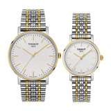 Tissot T Classic Everytime Small White Dial Two Tone Mesh Bracelet Watch For Women - T109.210.22.031.00 Authentic Buy Shop Now