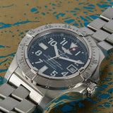 Breitling Aeromarine Avenger Seawolf 45mm Blue Dial Stainless Steel Mens Watch - A1733110/C756 Authentic Buy Shop Now
