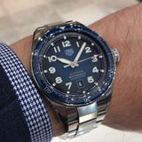Tag Heuer Autavia Automatic Blue Dial Silver Steel Strap Watch for Men - WBE5116.EB0173 Authentic Buy Shop Now