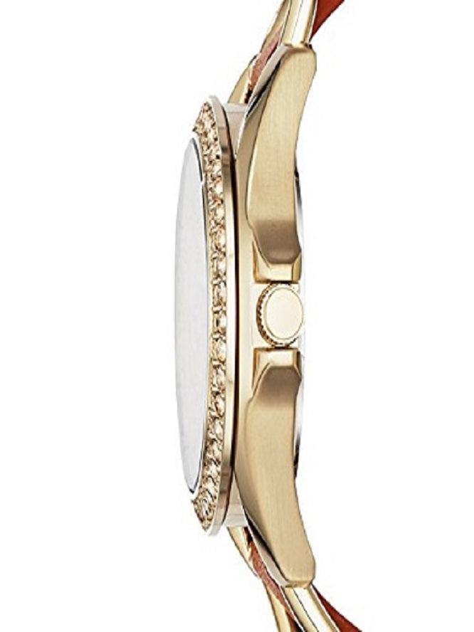 Fossil Riley Multifunction White Dial Orange Leather Strap Watch for Women - ES3723 Authentic Buy Shop Now