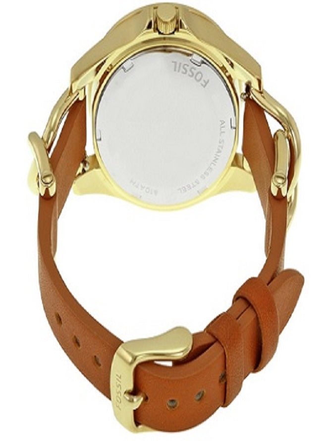 Fossil Riley Multifunction White Dial Orange Leather Strap Watch for Women - ES3723 Authentic Buy Shop Now