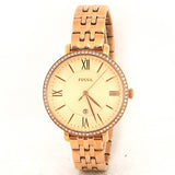 Fossil Jacqueline Rose Gold Dial Rose Gold Steel Strap Watch for Women - ES3632 Authentic Buy Shop Now
