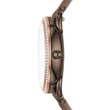 Fossil Tailor Analog Brown Dial Brown Steel Strap Watch for Women - ES4258 Authentic Buy Shop Now