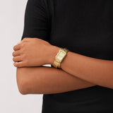 Fossil Raquel Three Hand Mother of Pearl Dial Gold Steel Strap Watch For Women - ES5304 Authentic Buy Shop Now