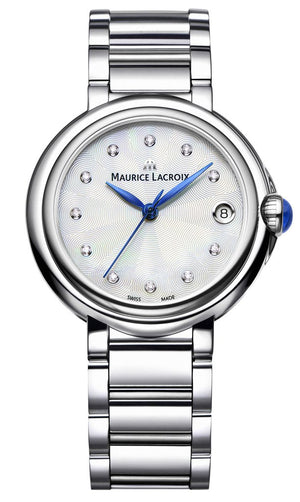 Maurice Lacroix Fiaba Mother of Pearl Dial Silver Steel Strap Watch for Women - FA1004-SS002-170-1 Authentic Buy Shop Now