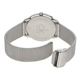 Calvin Klein Minimal Black Dial Silver Mesh Bracelet Watch for Men - K3M51151 Authentic Buy Shop Now