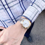Gucci G Timeless Silver Dial Two Tone Steel Strap Watch For Men - YA126409 Authentic Buy Shop Now