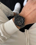 Emporio Armani Diver Chronograph Black Dial Black Steel Strap Watch For Men - AR11363 Authentic Buy Shop Now