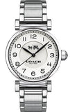 Coach Madison White Dial Silver Steel Strap Watch for Women - 14502394 Authentic Buy Shop Now