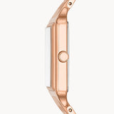 Fossil Raquel Three Hand Date White Dial Rose Gold Steel Strap Watch For Women - ES5271 Authentic Buy Shop Now