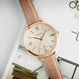 Fossil Jacqueline White Dial Brown Leather Strap Watch for Women - ES3487 Authentic Buy Shop Now