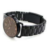 Fossil The Commuter Brown Dial Black Steel Strap Watch for Men - FS5277 Authentic Buy Shop Now