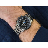 Fossil Goodwin Chrono Analog Black Dial Grey Steel Strap Watch for Men - FS5518 Authentic Buy Shop Now