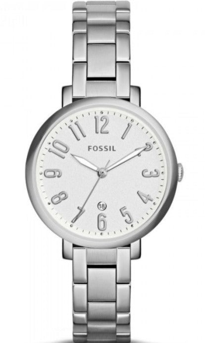 Fossil Jacqueline White Dial Silver Steel Strap Watch for Women - ES3969 Authentic Buy Shop Now