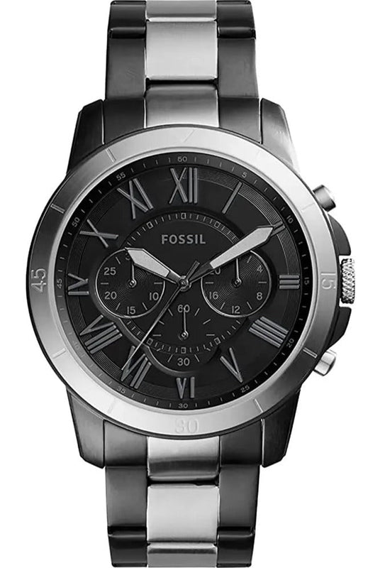 Fossil Grant Chronograph Black Dial Two Tone Steel Strap Watch for Men - FS5269 Authentic Buy Shop Now