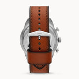 Fossil Neutra Chronograph Green Dial Brown Leather Strap Watch for Men - FS5735 Authentic Buy Shop Now