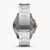 Fossil FB-03 Chronograph Black Dial Silver Steel Strap Watch for Men - FS5768 Authentic Buy Shop Now