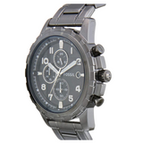 Fossil Dean Chronograph Black Dial Black Steel Strap Watch for Men - FS4721 Authentic Buy Shop Now