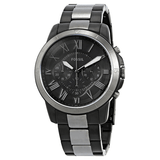 Fossil Grant Chronograph Black Dial Two Tone Steel Strap Watch for Men - FS5269 Authentic Buy Shop Now