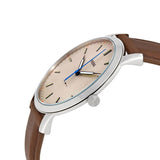 Fossil Minimalist Off White Dial Brown Leather Strap Watch for Men - FS5306 Authentic Buy Shop Now