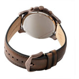 Fossil Grant Chronograph White Dial Brown Leather Strap Watch for Men - FS5344 Authentic Buy Shop Now
