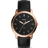 Fossil The Minimalist Black Dial Black Leather Strap Watch for Men - FS5376 Authentic Buy Shop Now