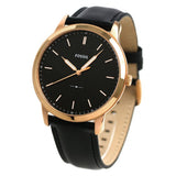 Fossil The Minimalist Black Dial Black Leather Strap Watch for Men - FS5376 Authentic Buy Shop Now