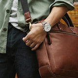Fossil The Commuter White Dial Brown Leather Strap Watch for Men - FS5402 Authentic Buy Shop Now