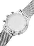 Fossil Neutra Chronograph White Dial Silver Mesh Bracelet Watch for Men - FS5382 Authentic Buy Shop Now