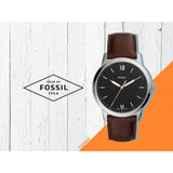 Fossil The Minimalist 3H Black Dial Brown Leather Strap Watch for Men - FS5464 Authentic Buy Shop Now