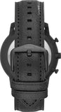 Fossil Neutra Chronograph Black Dial Black Leather Strap Watch for Men - FS5503 Authentic Buy Shop Now
