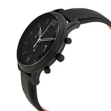Fossil Neutra Chronograph Black Dial Black Leather Strap Watch for Men - FS5503 Authentic Buy Shop Now
