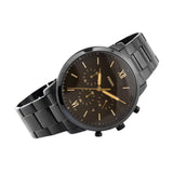 Fossil Neutra Chronograph Black Dial Black Steel Strap Watch for Men - FS5525 Authentic Buy Shop Now
