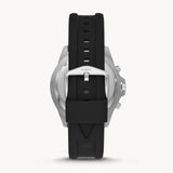Fossil Garrett Chronograph Black Dial Black Rubber Strap Watch for Men - FS5624 Authentic Buy Shop Now