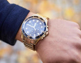 Fossil FB-03 Chronograph Black Dial Gold Steel Strap Watch for Men - FS5727 Authentic Buy Shop Now