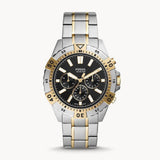 Fossil Garrett Analog Black Dial Two Tone Steel Strap Watch for Men - FS5771 Authentic Buy Shop Now