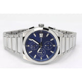 Fossil Everett Chronograph Blue Dial Silver Steel Strap Watch for Men - FS5795 Authentic Buy Shop Now